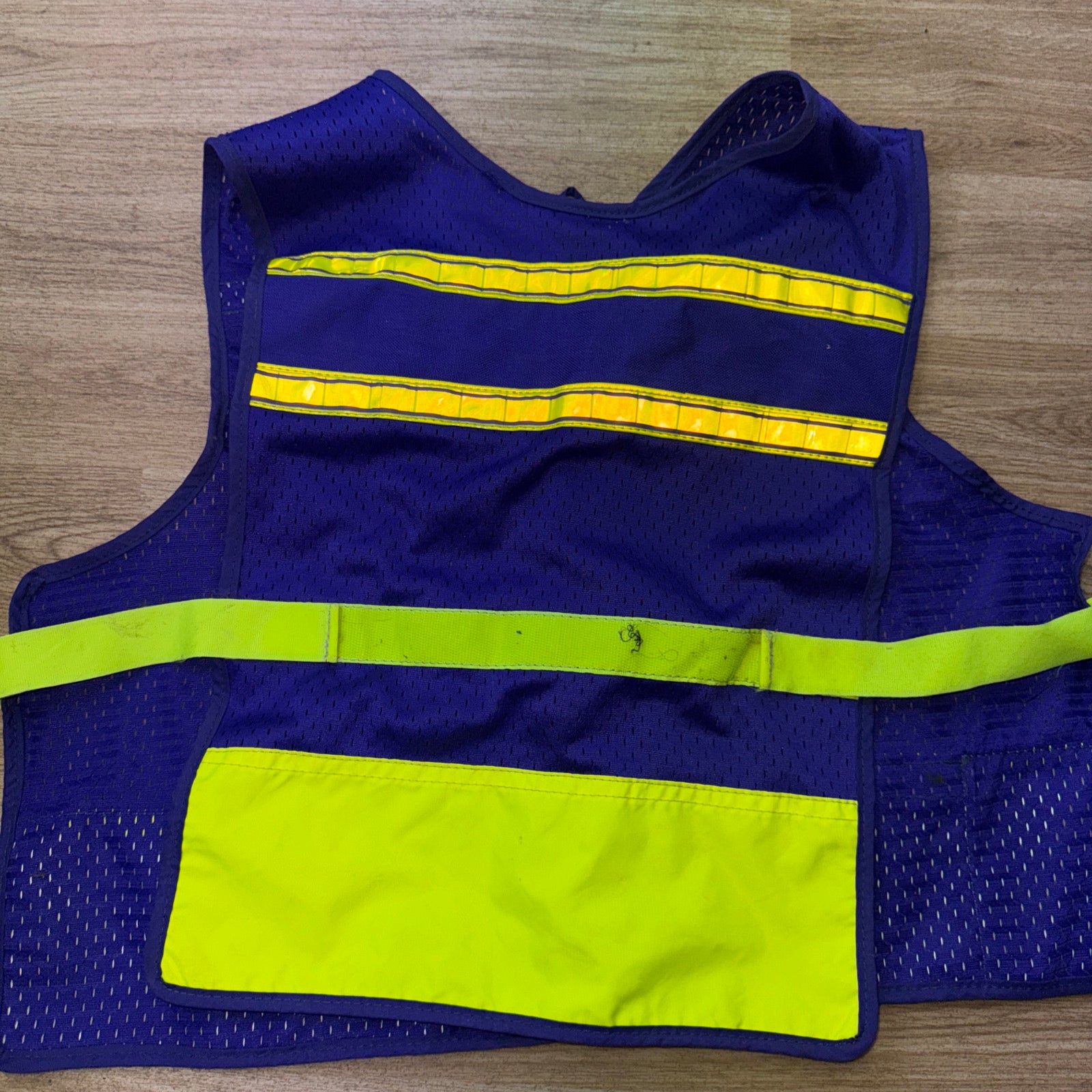 V Bandz Purple Yellow Reflective Hi Viz Vest Tabard - Large Ladies