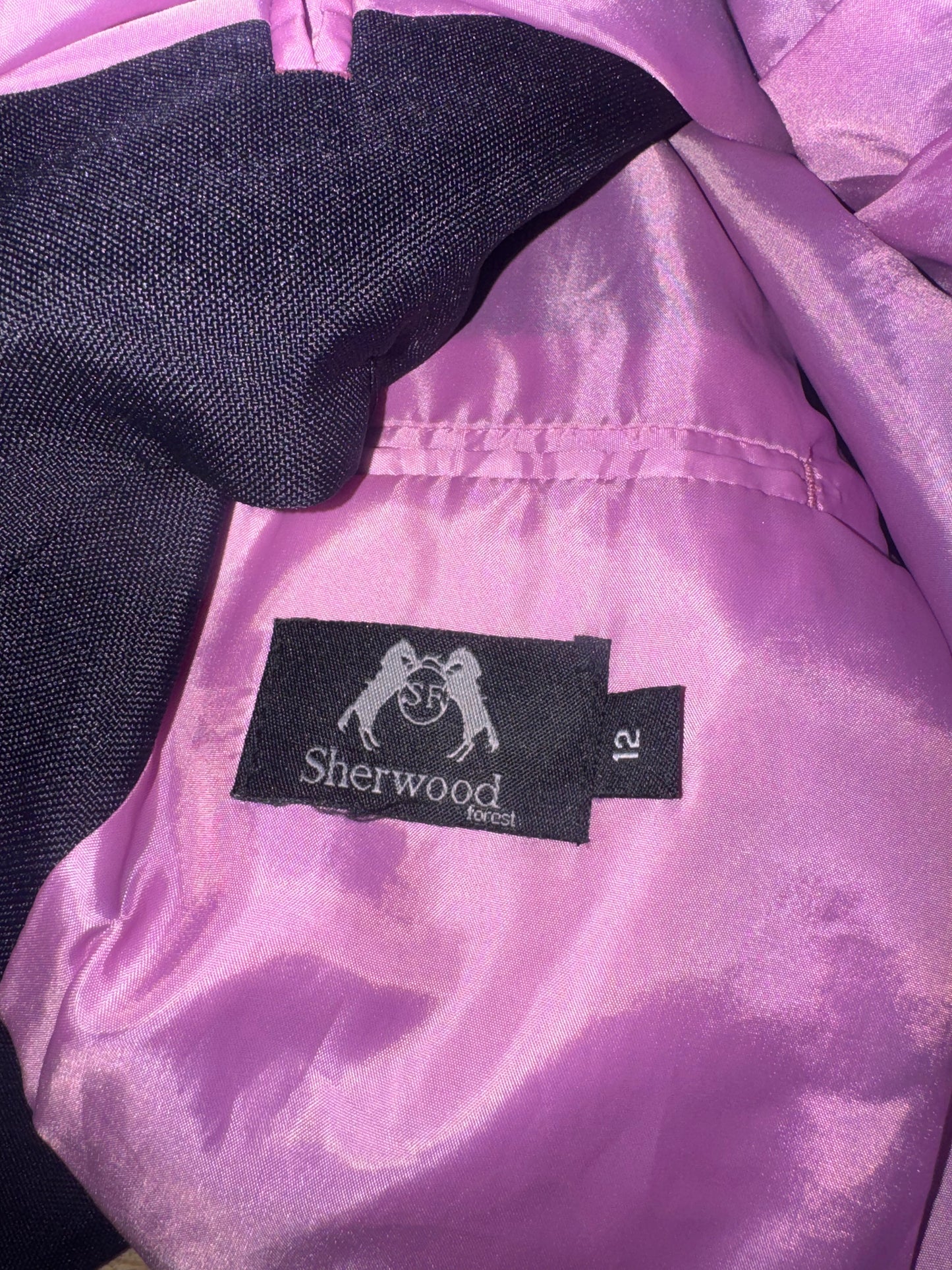 Sherwood Forest Navy Ladies Size 12 Show Jacket #555 Second Hand Horse Riding