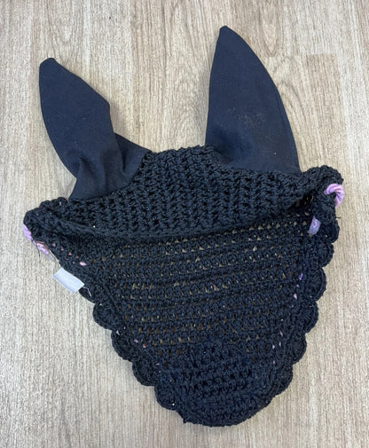 Black / Light Pink Trim Heart FULL Ears  #5