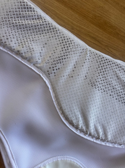 Cameo Padded White Close Contact Saddle Pad Size Full | Back Protect RRP £79.99