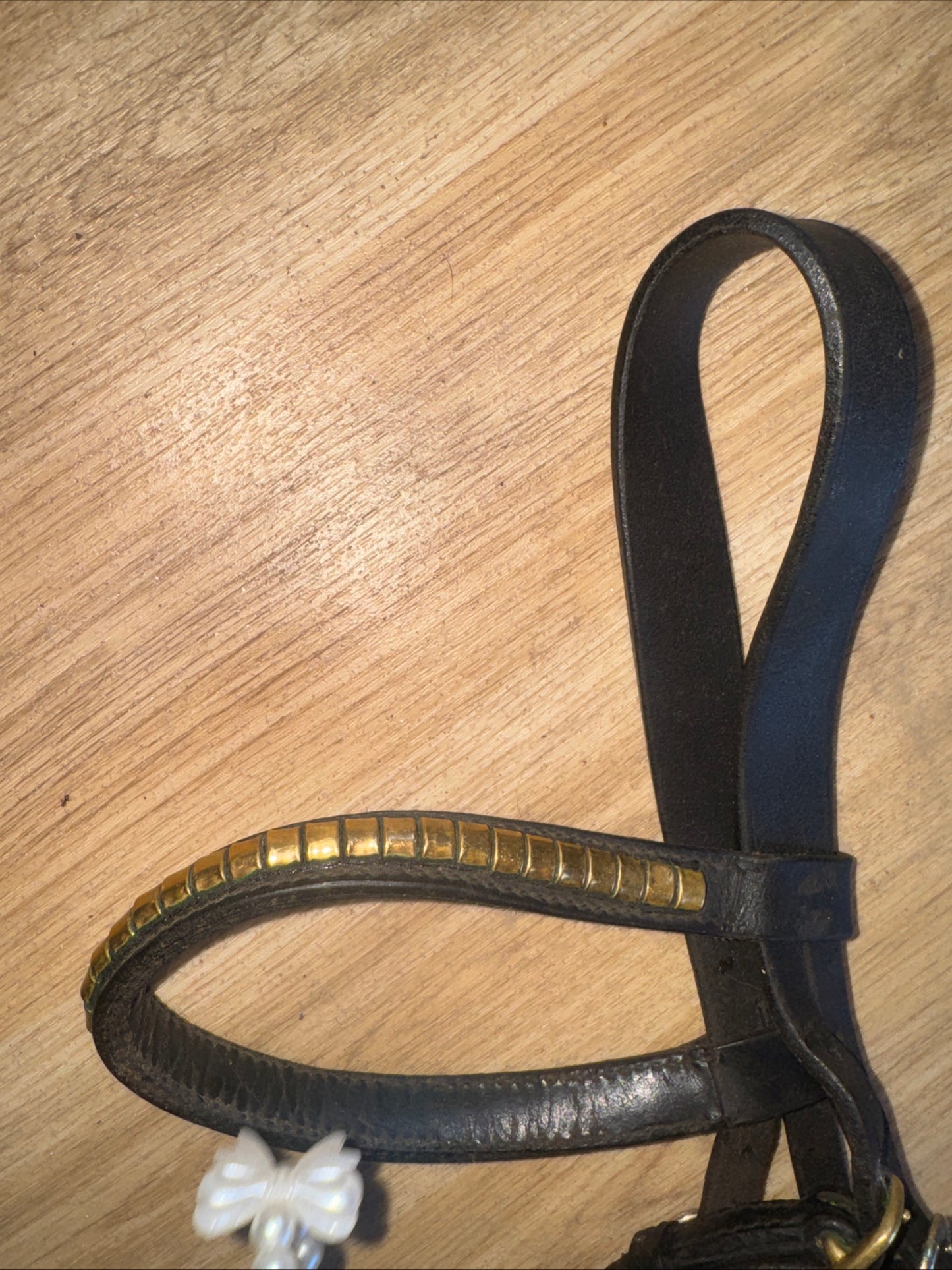 Black Brass Clencher Inhand Bridle Size Full | Second Hand Horse Tack #87