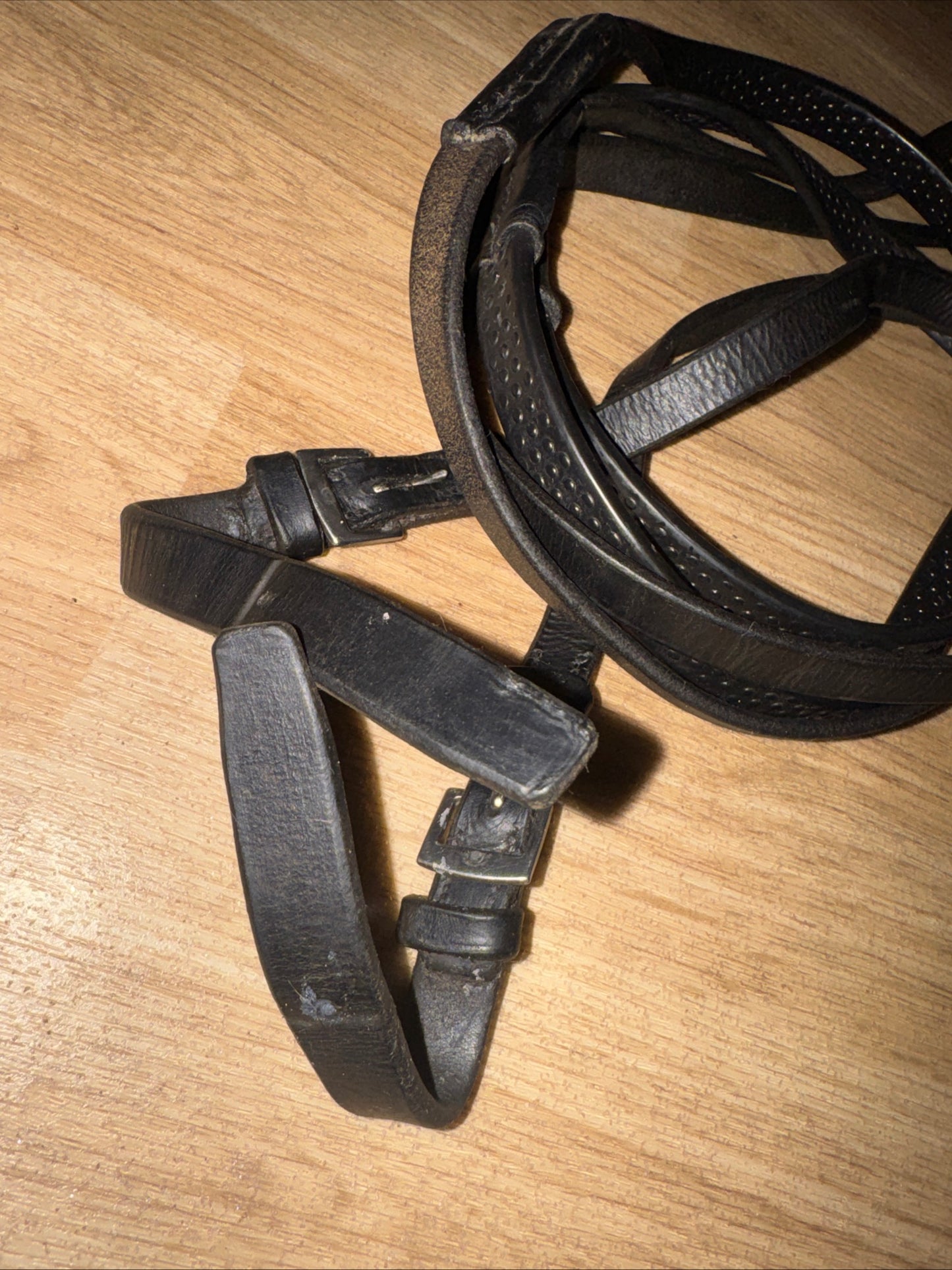 Black Bio Grip Reins | English Leather | XXF 64”  #343