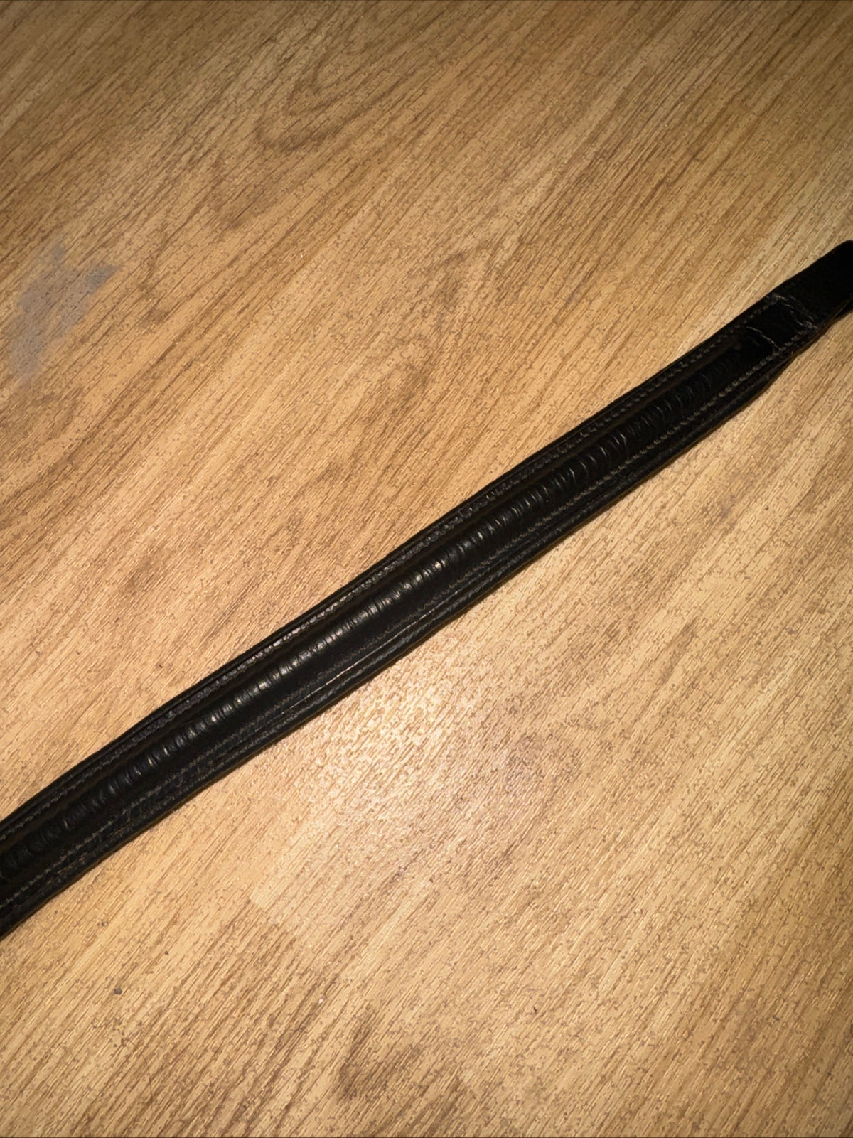 Black Leather Pony Size Browband #112