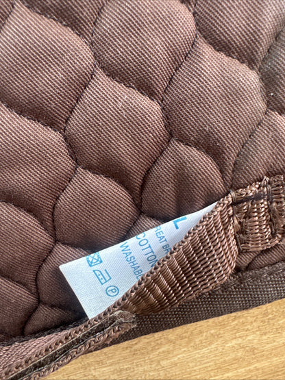Nuumed Hi Wither Brown Size Large Dressage Square Saddle Pad | Second Hand Tack