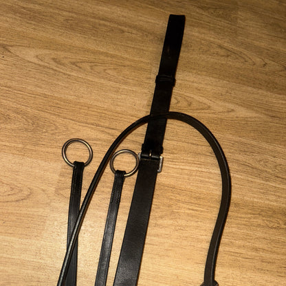 Cameo Leather Full Size Black Running Martingale #34