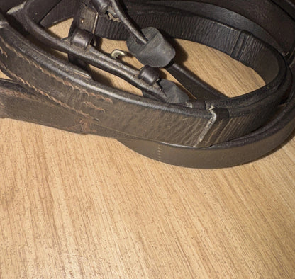 English Plain Leather Continental XF Reins #12