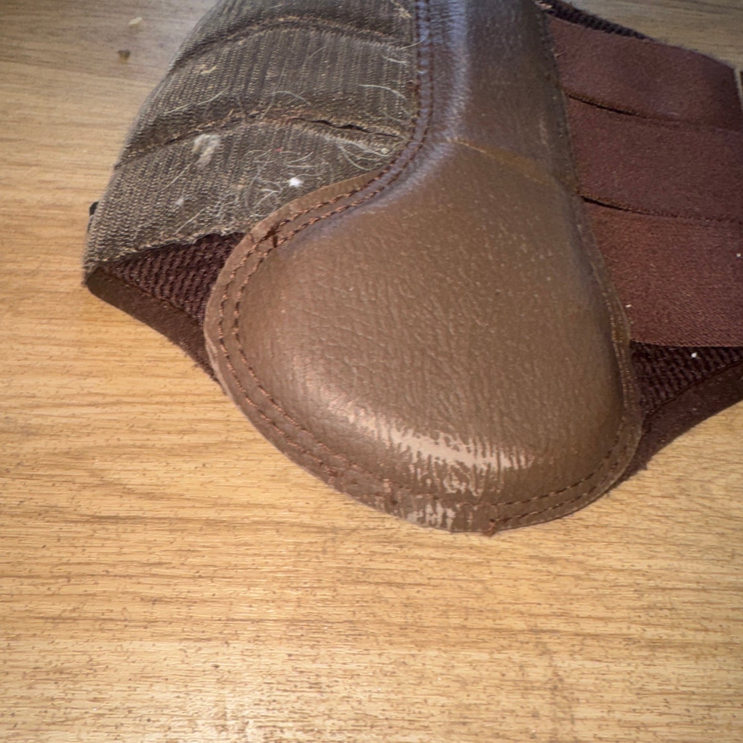 Lemieux Brown Size Large Brushing Boots