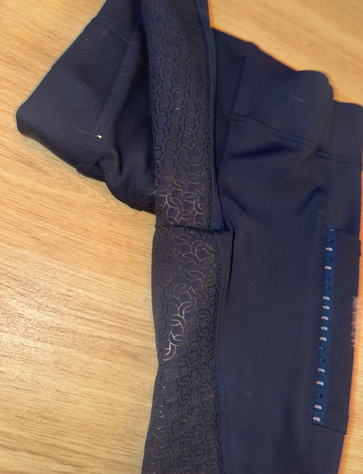 Whitaker Navy Ladies Size Small Silicone Seat Riding Tights