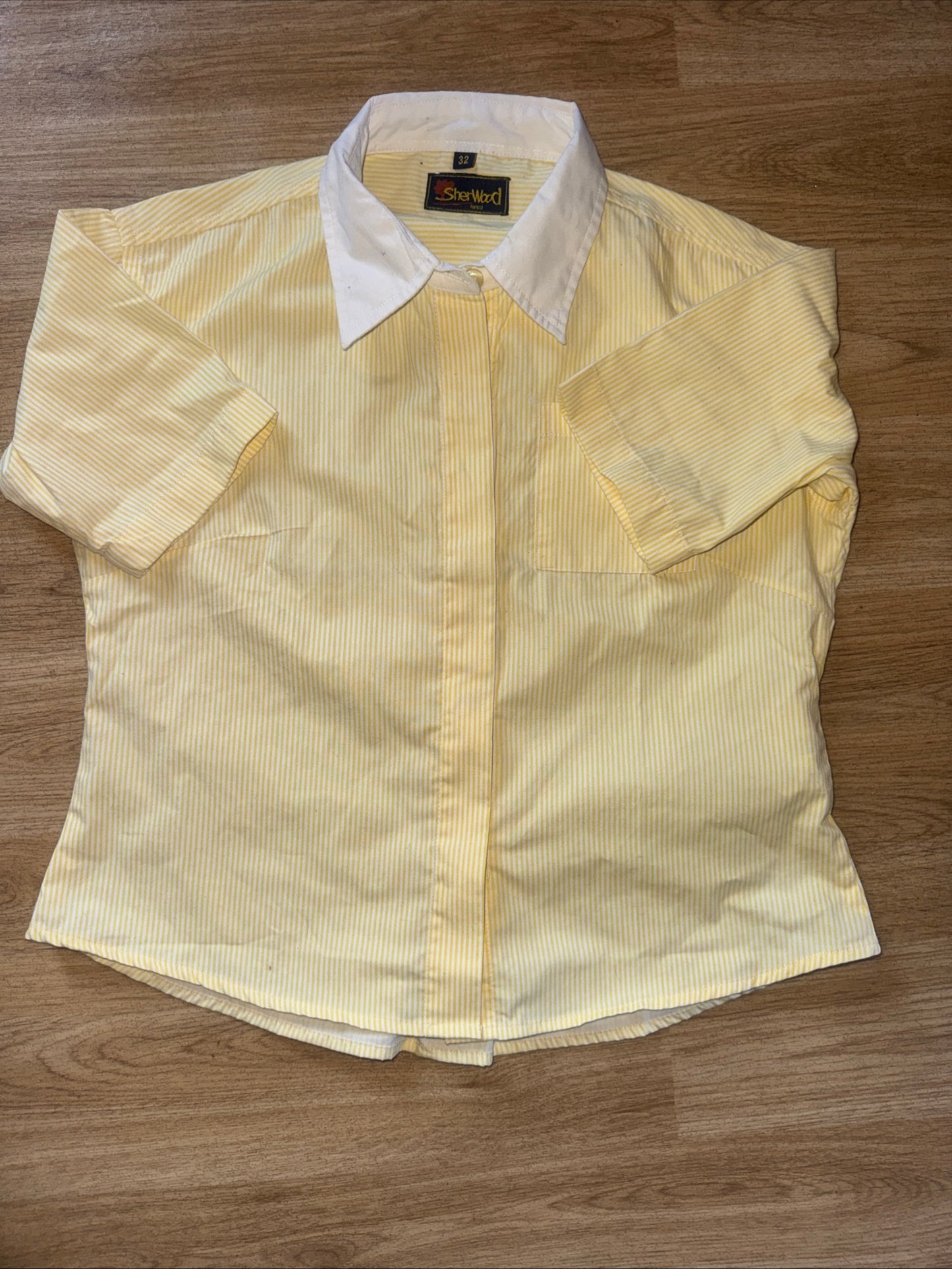 Sherwood Forest Junior 32” Showing Shirt Jumping Show Yellow Stripes