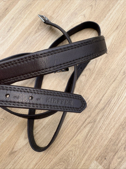 Kieffer Brown Bonded Leather Stirrup Leathers 140 | Second Hand Quality Tack #1