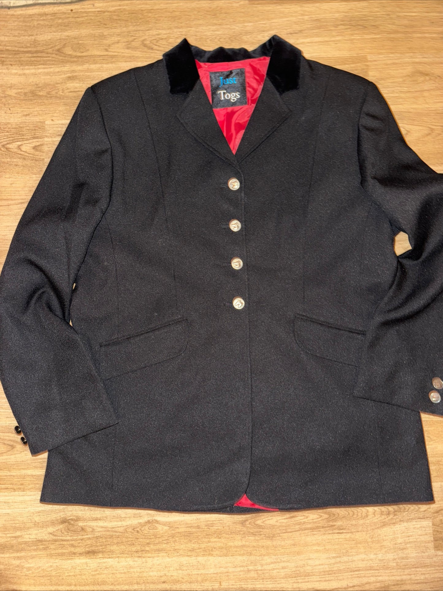Just Togs Ladies Size 16 Black Show Jacket #30