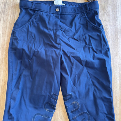 Silicone Grip Navy Shell Ladies Breeches 32”