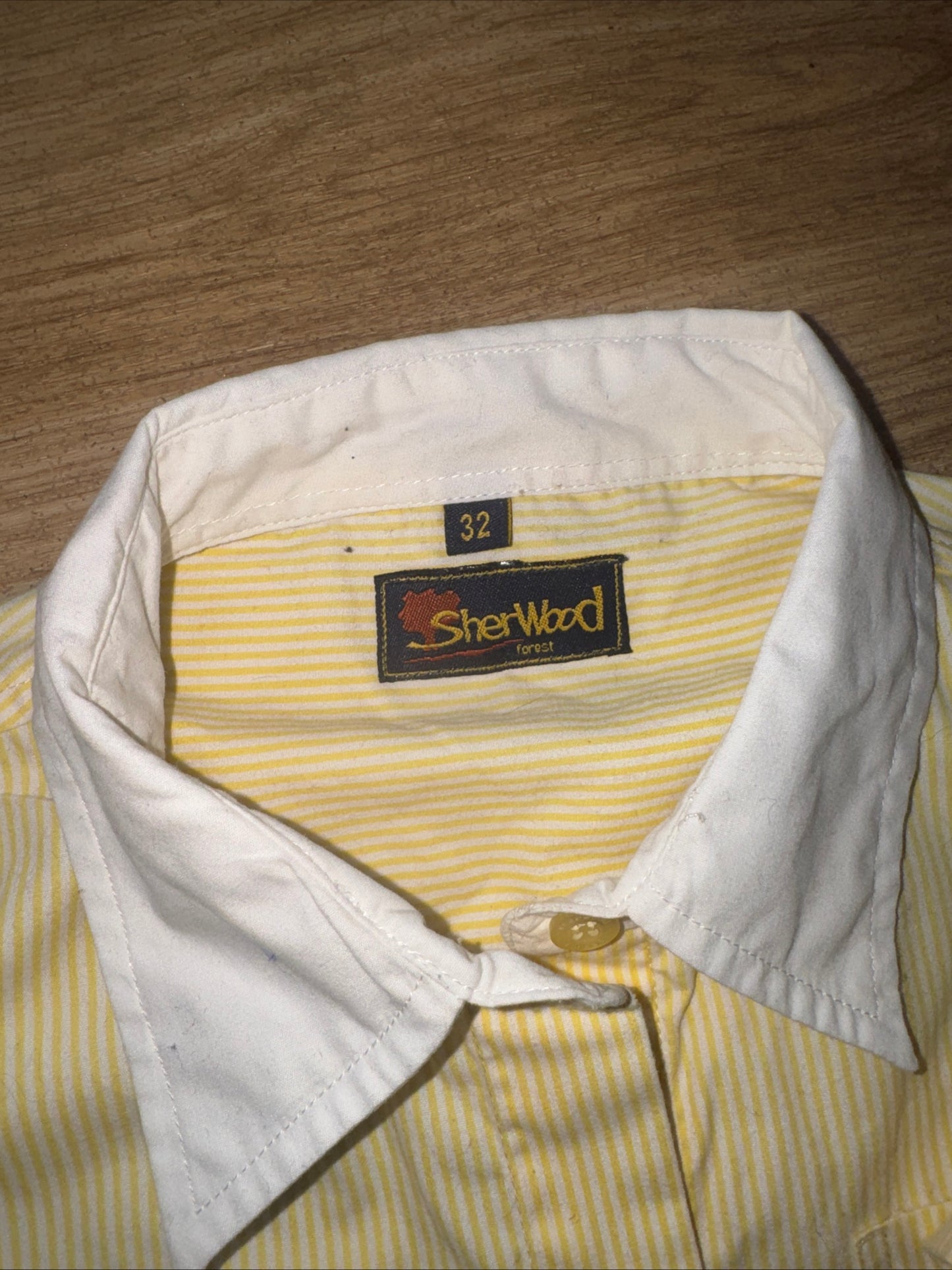 Sherwood Forest Junior 32” Showing Shirt Jumping Show Yellow Stripes