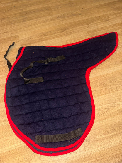 Thermatex Navy Bound Red Full Size Numnah