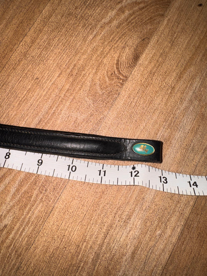 Hy Black Raised Leather Browband | Small Pony #214