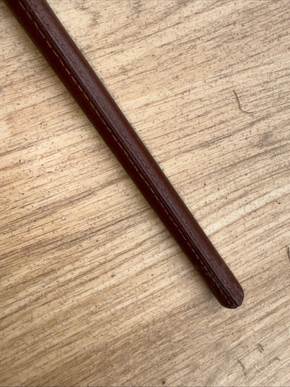 Brown Leather 24” Show Cane | Showing Second Hand Horse Tack #22