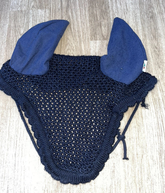 Equiline Navy Full Ear Veil Ears #4