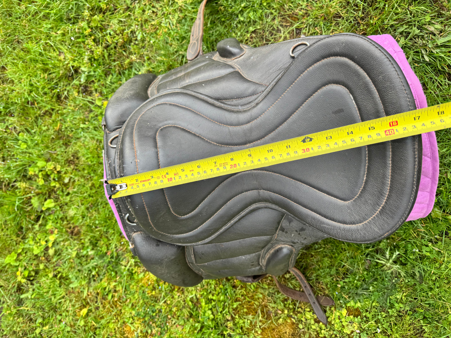 Cosmic Leathers Uk Brown Treeless Saddle | Second Hand Tack Horse  #506