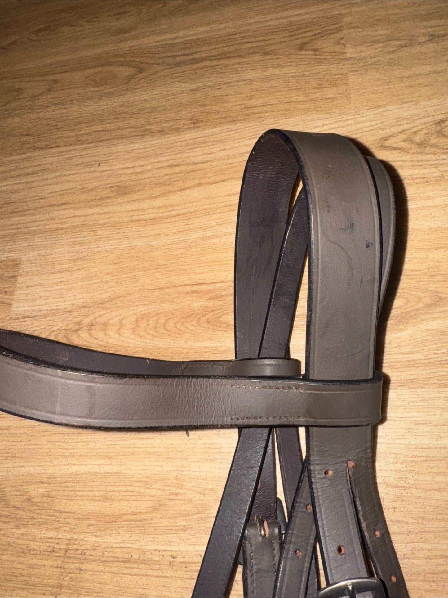 Kincade Hunter Bridle – Full Size Light Brown Leather with Flat Noseband
 #5678