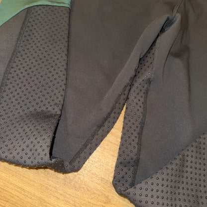 Bridleway Grey Green Fleece Lined Riding Tights Ladies Large Winter Warm