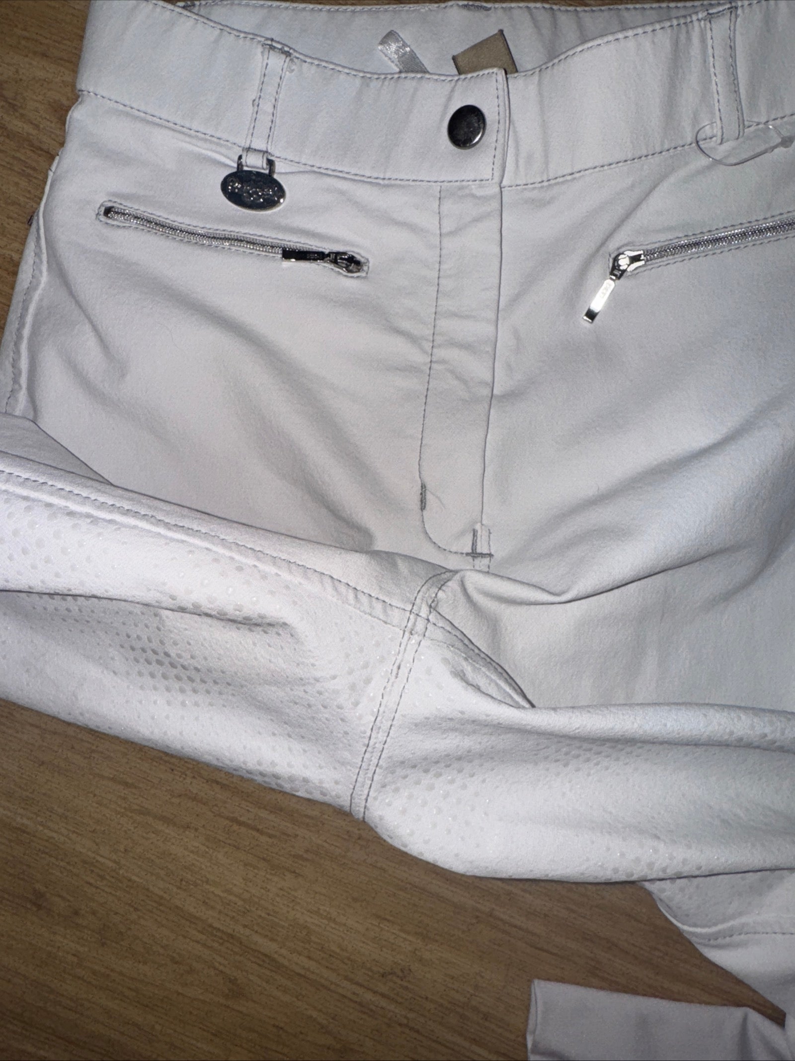 Rugged White Silicone Grip Breeches 26” - COMPETITION RRP £79.99