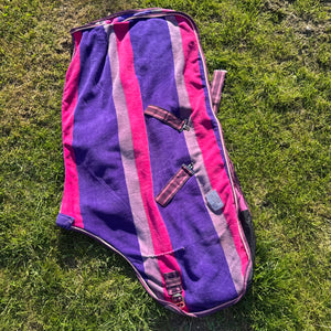 Loveson 4’3 Candy Pink Purple Fleece Rug - Free Postage