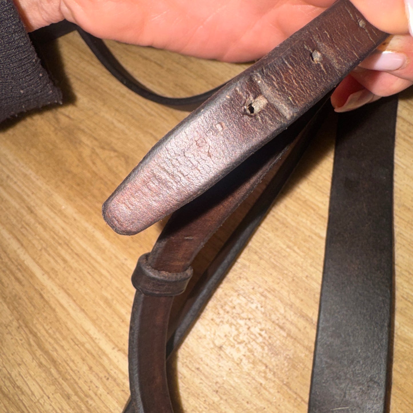Keith Luxford Saddlery Havana Size Full English Standing Martingale #366