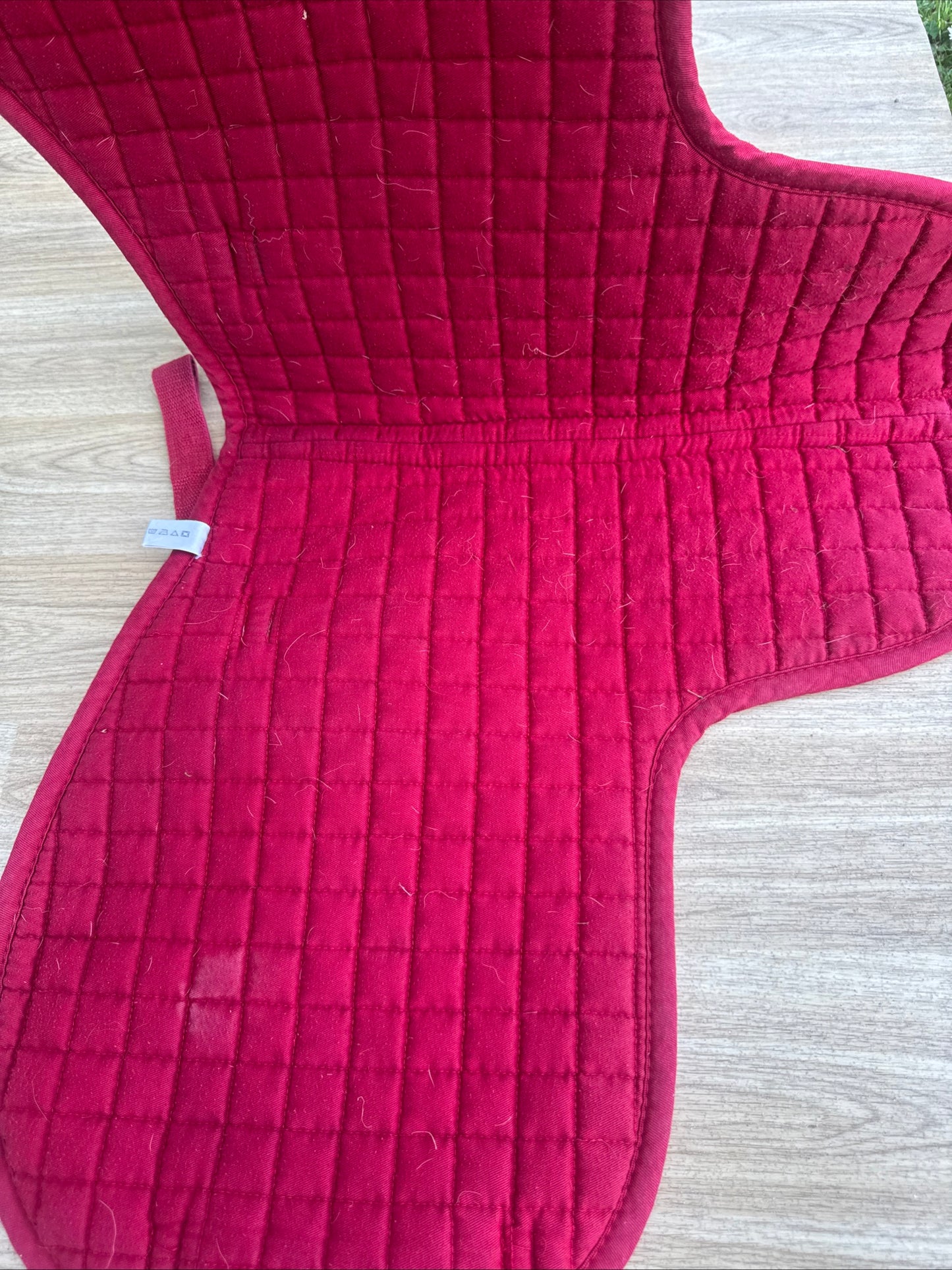 Requisite Red Size Small Pony Numnah Like Saddle Pad | Second Hand Tack Equine