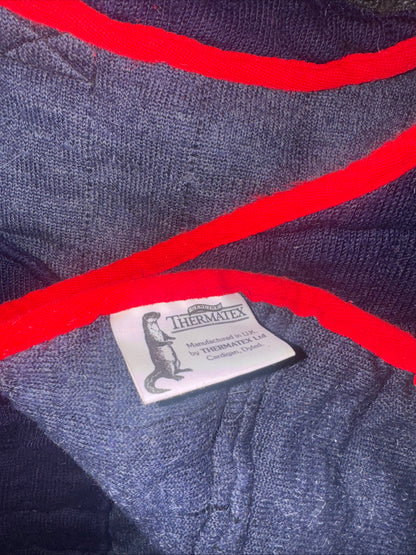 Thermatex Navy Bound Red Full Size Numnah