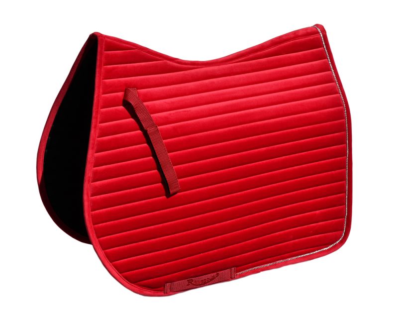 Rhinegold Diamante Channel Quilt GP Saddle Pad .