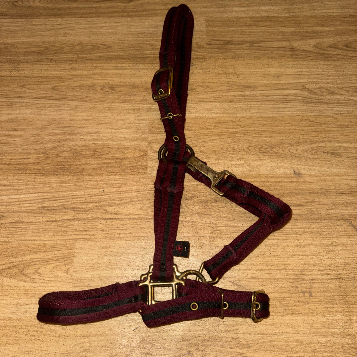 Aerborn Burgandy / Black Size Cob Headcollar - Soft Web #22