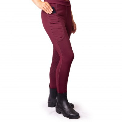 GALLOP High-Waist Pocket Silicone Knee Tights