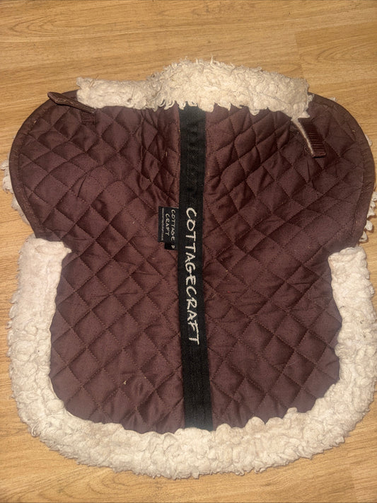 Cottage Craft Brown Fluffy Half Pad | Size Pony