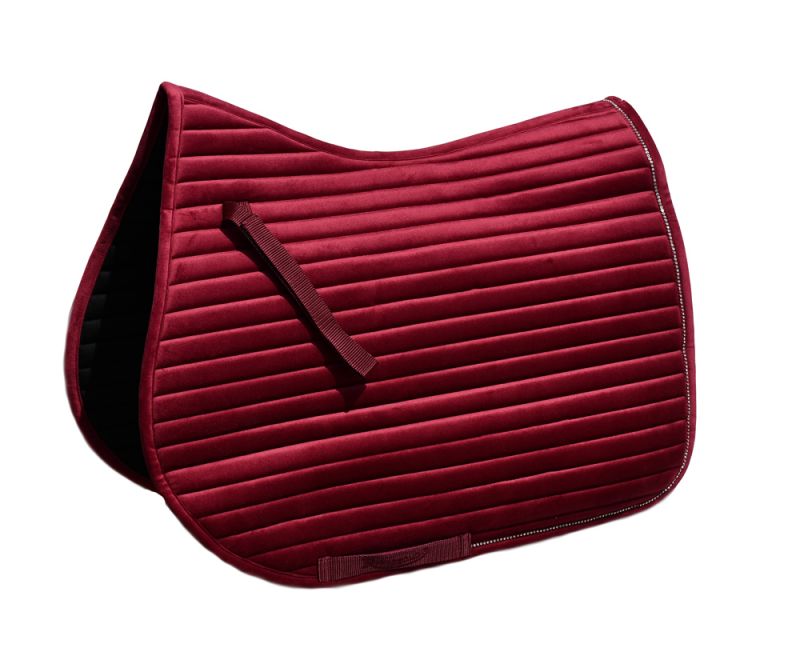 Rhinegold Diamante Channel Quilt GP Saddle Pad .