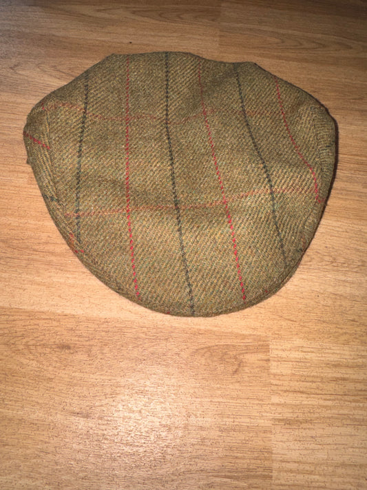Green Tweed Flat Cap Showing Horse Pony Show 58cm