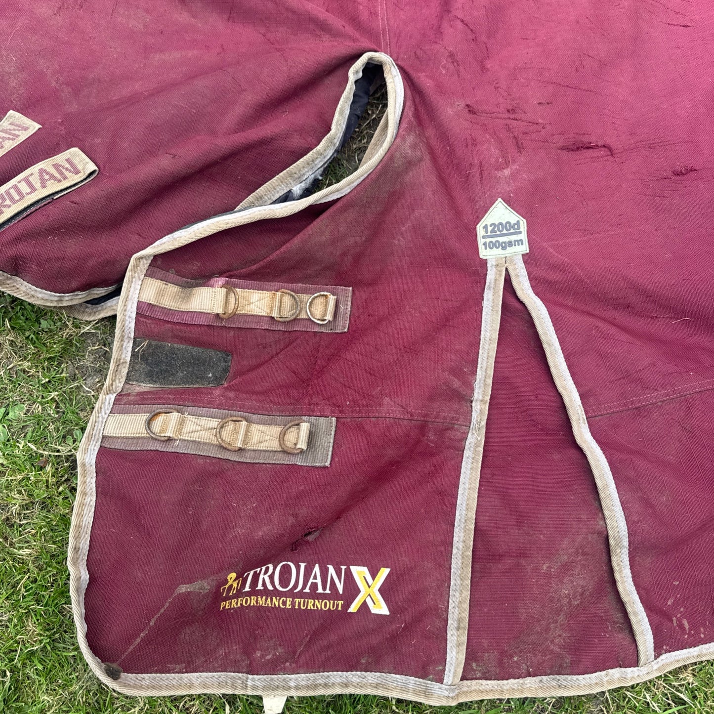Gallop Trojan Size 6’3 Turnout Combo Rug 1200d 100gm Second Hand Horse Tack