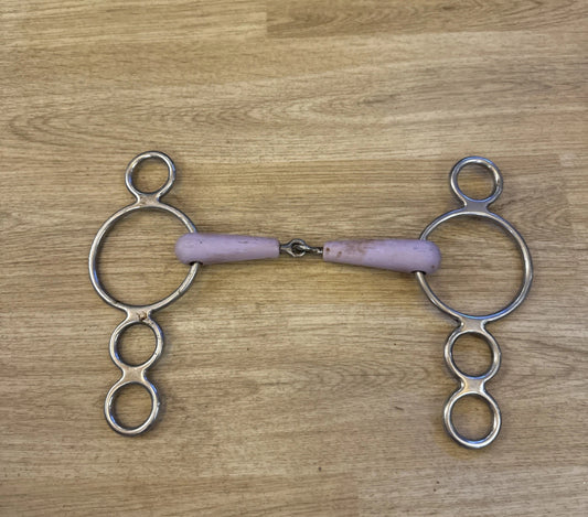 Purple happymouth 3 Ring Dutch 5.5” Gag - Free Post