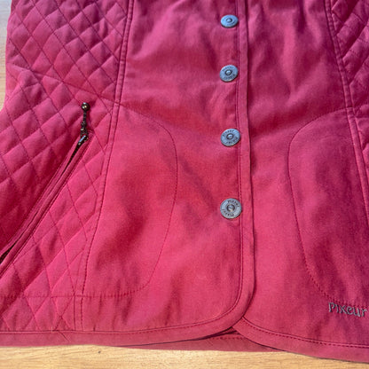 Pikeur Burgandy Quilted Gilet - Ladies 12