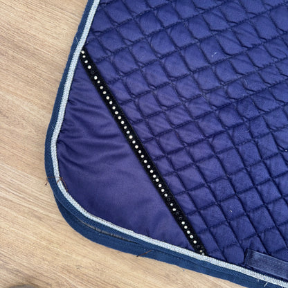 Full Size Navy Bling Saddle Pad