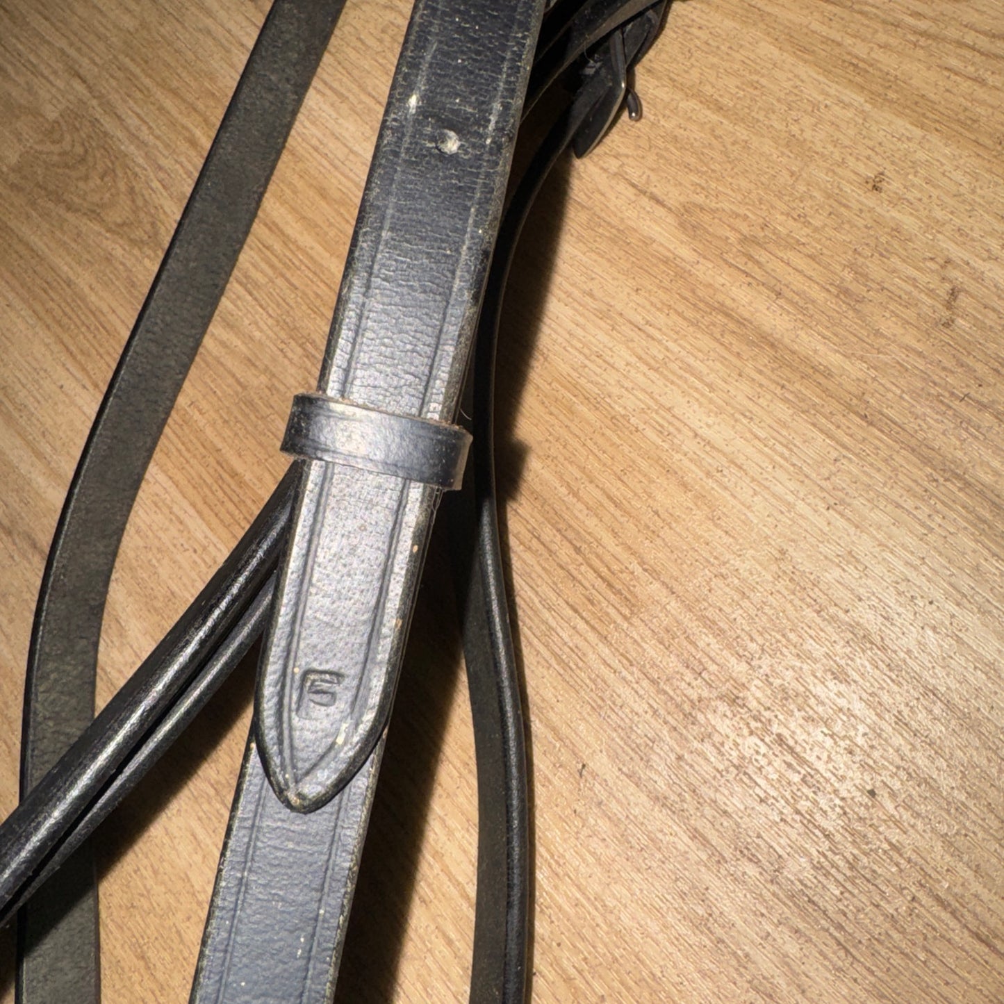 Kincade Black Leather Running Martingale | Size Full Used Horse Tack #77