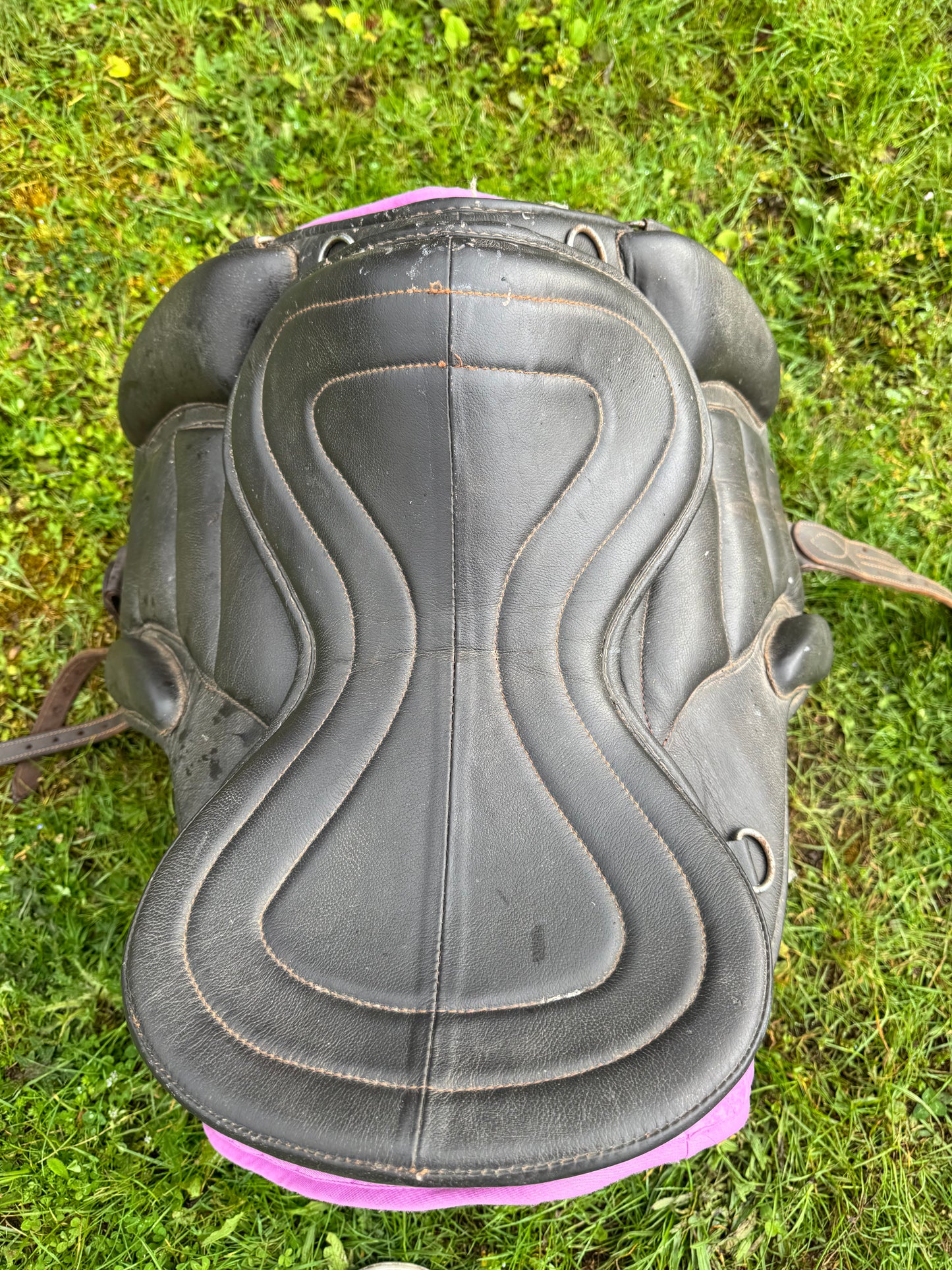Cosmic Leathers Uk Brown Treeless Saddle | Second Hand Tack Horse  #506