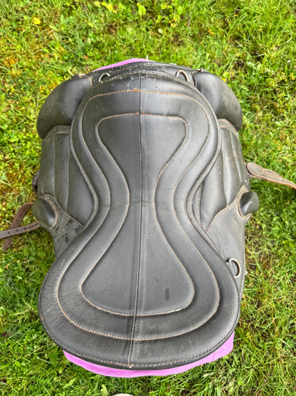 Cosmic Leathers Uk Brown Treeless Saddle | Second Hand Tack Horse  #506