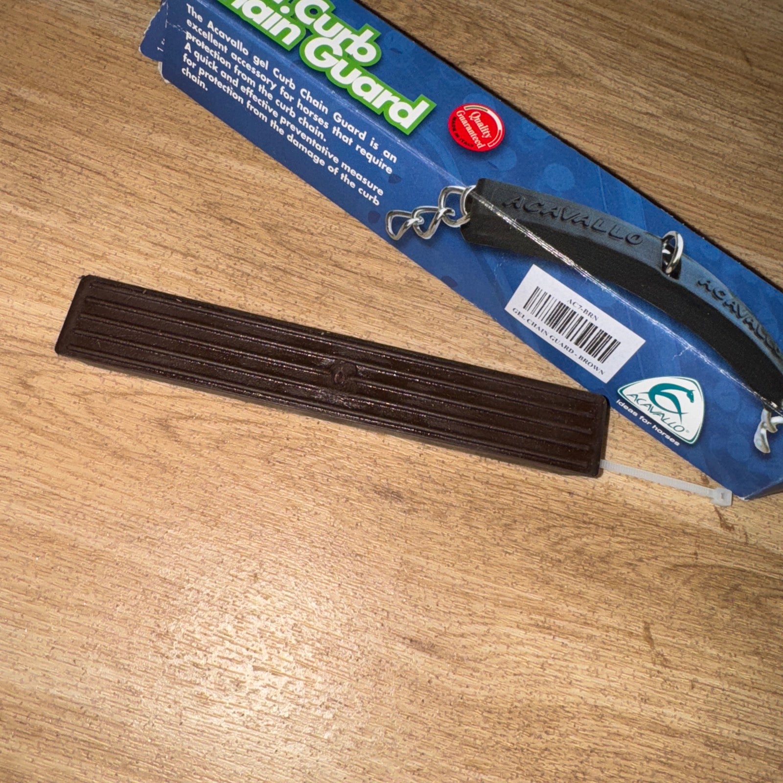 Acavallo Brown Gel Curb Chain Guard - Free Postage