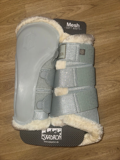 Eskadron Platinum Seasalt Faux Fur Lined Mesh Boots - Extra Full Size