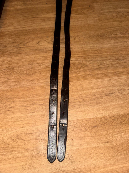 Ascot 32” Black English Stirrup Leathers – Pair #41