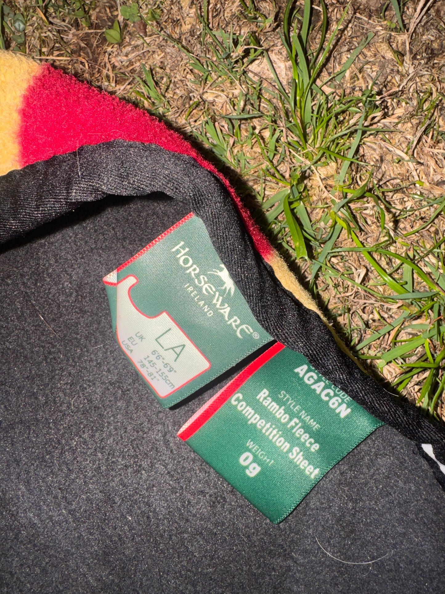 Rambo Newmarket Fleece Wrap Around Exercise Sheet Size Large | Competition Rug
