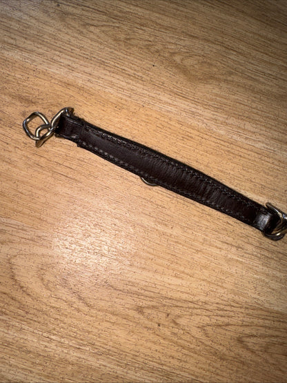 Brown English Leather Curb Chain | Double Bit Weymouth Pelham Kimblewick Show #2