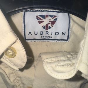 Shires Aubrion Canary 5/6yrs Show Shirt