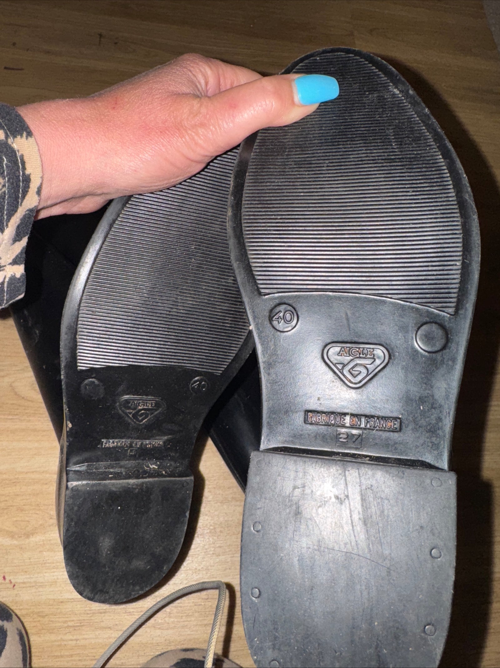 Aigle Long Rubber Riding Boots SIZE 6