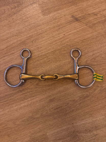5” Gold Coloured Hanging Cheek Snaffle